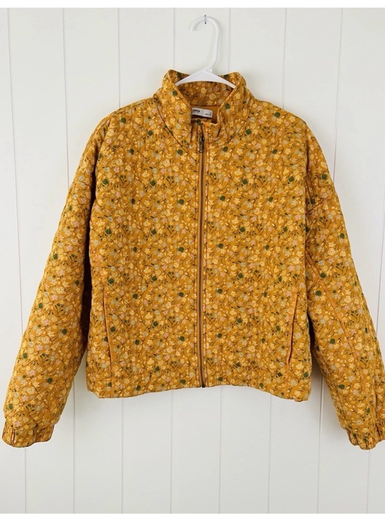 Sonoma Jackets & Blazers - Size Large Sonoma golden Floral Quilted Zip Jacket 100% cotton